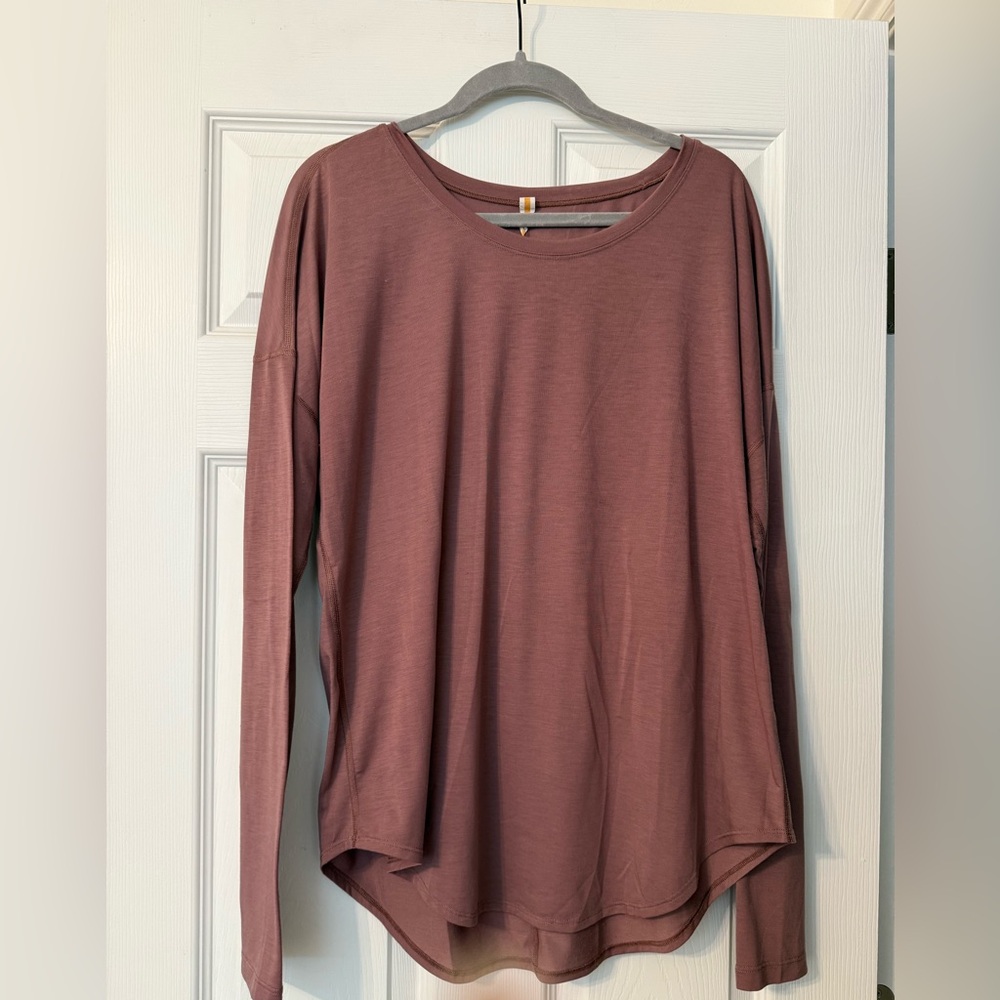 Women's Mauve Long Sleeve Active Top